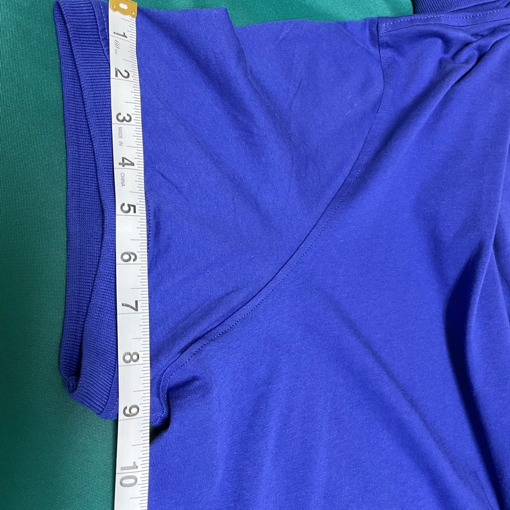 Woman Within Royal Blue Polo Shirt - Plus Size - Picture 7 of 8
